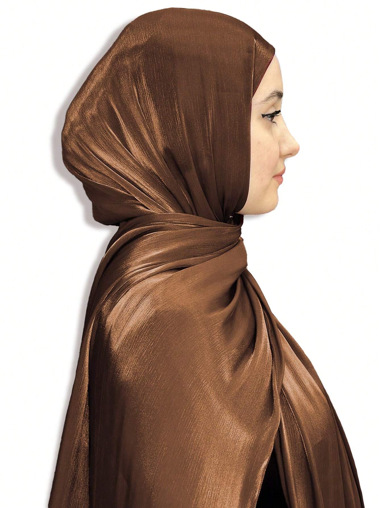 Sparkling Metallic Women Hijab Scarf