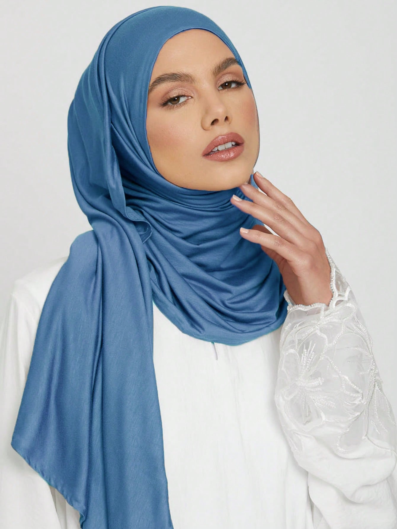 Large Solid Color Hijab Scarf