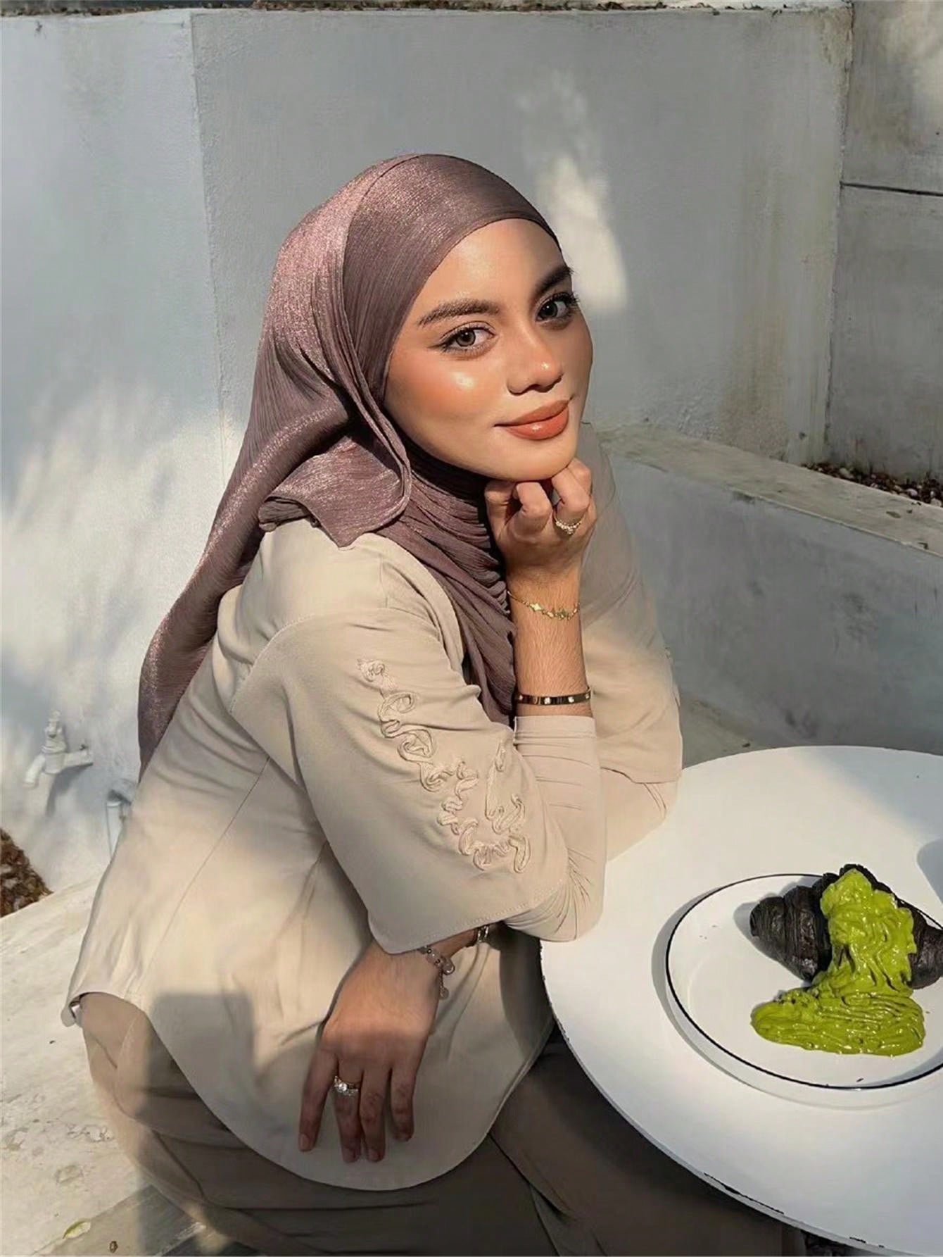 Basic Solid Color Silk Hijab