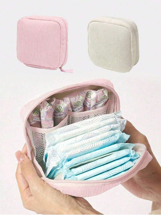 Pink Sanitary Napkin Storage Bag