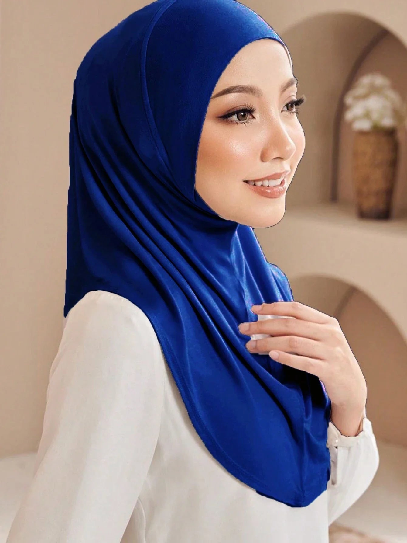 L Size Viscose Instant Hijab