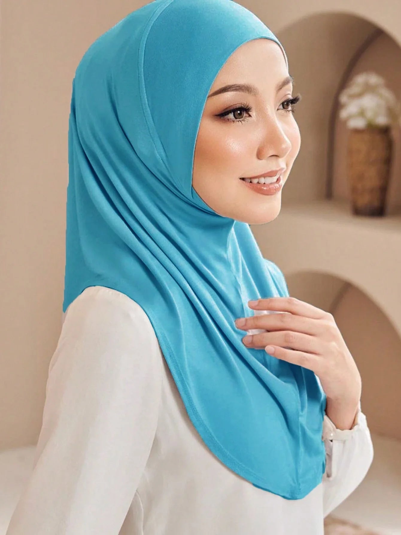 L Size Viscose Instant Hijab