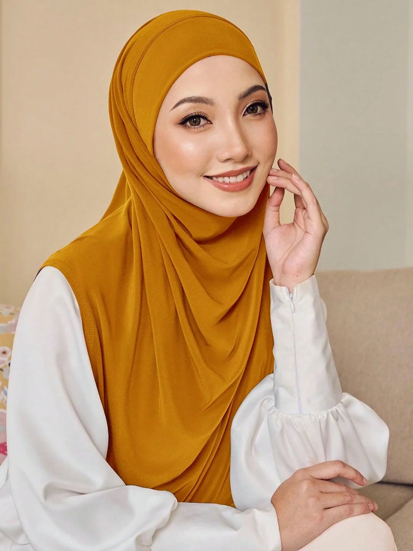 L Size Viscose Instant Hijab