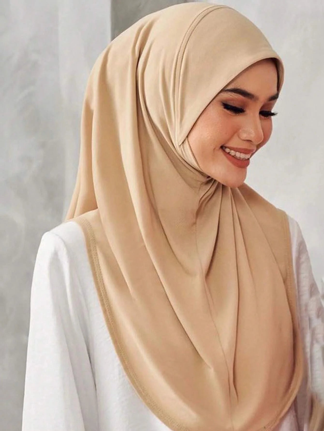 L Size Viscose Instant Hijab