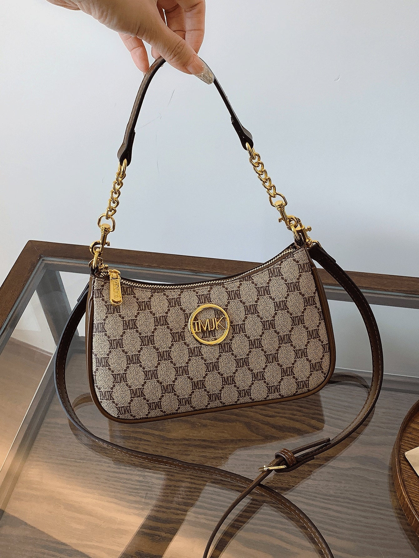 Women’s Litchi Grain Crossbody Handbag
