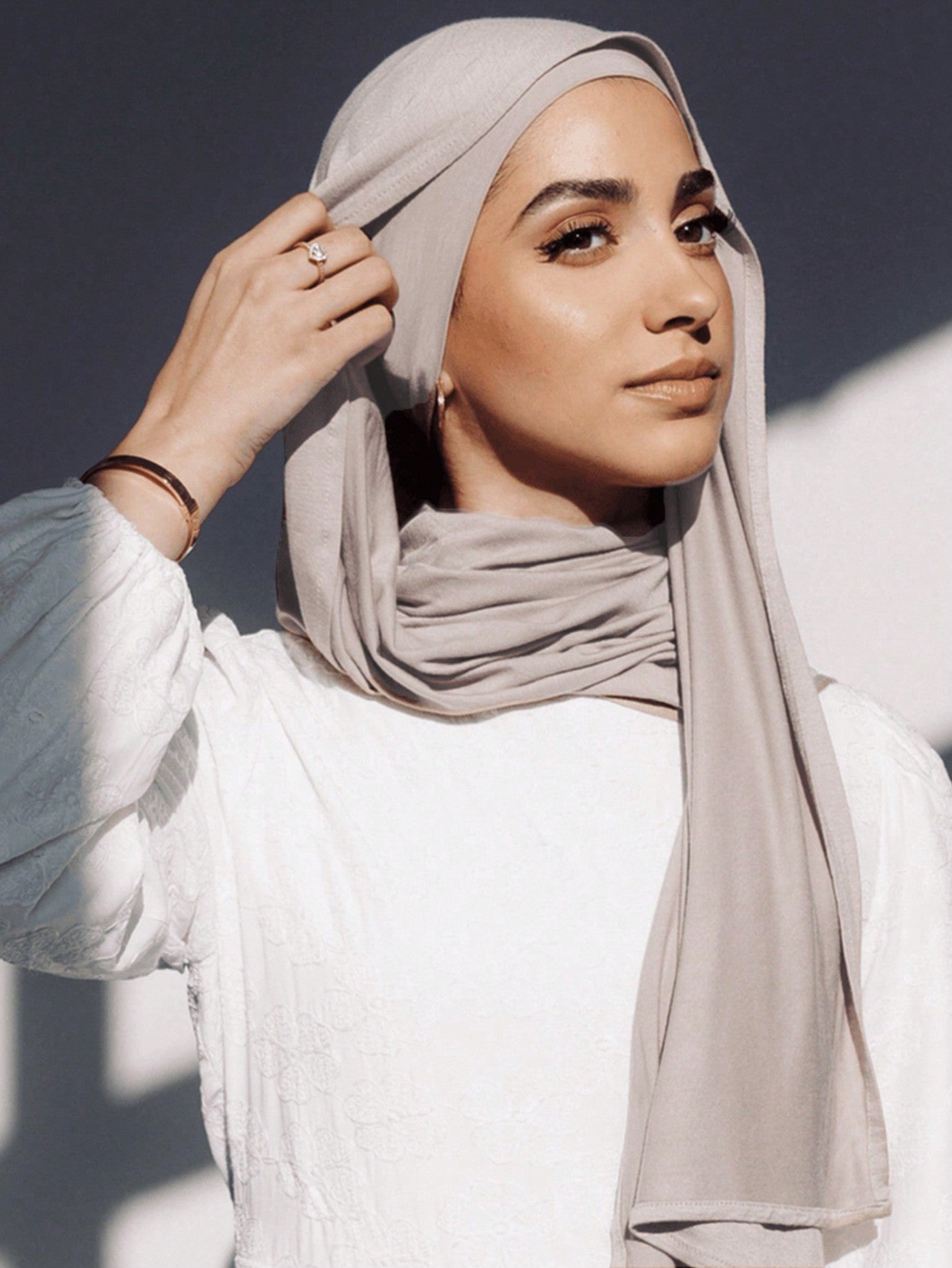 2PCS Jersey Hijab Undercap Set