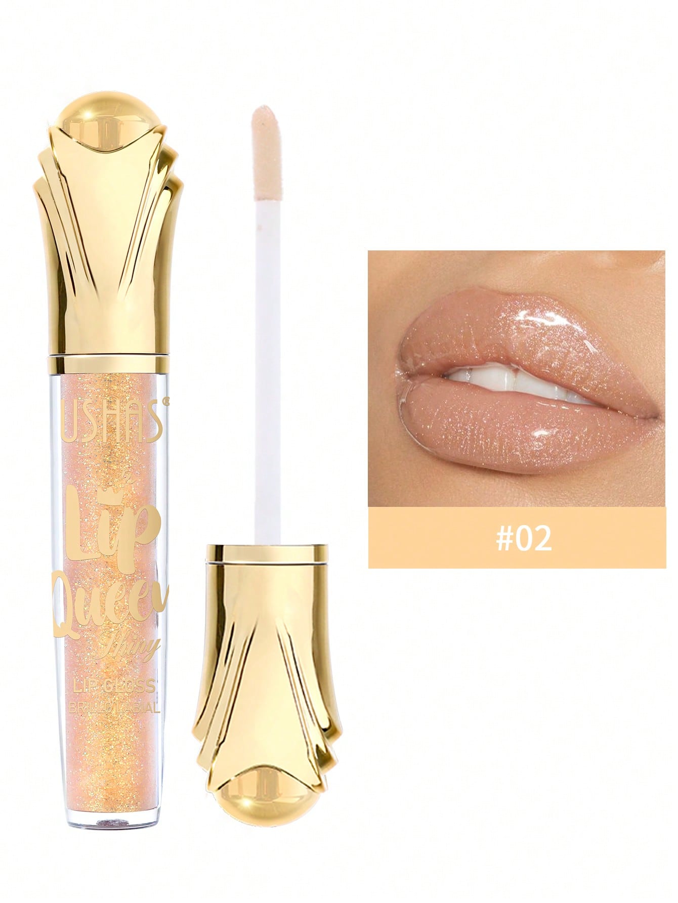 Ushas 6-Color Glitter Lipsticks