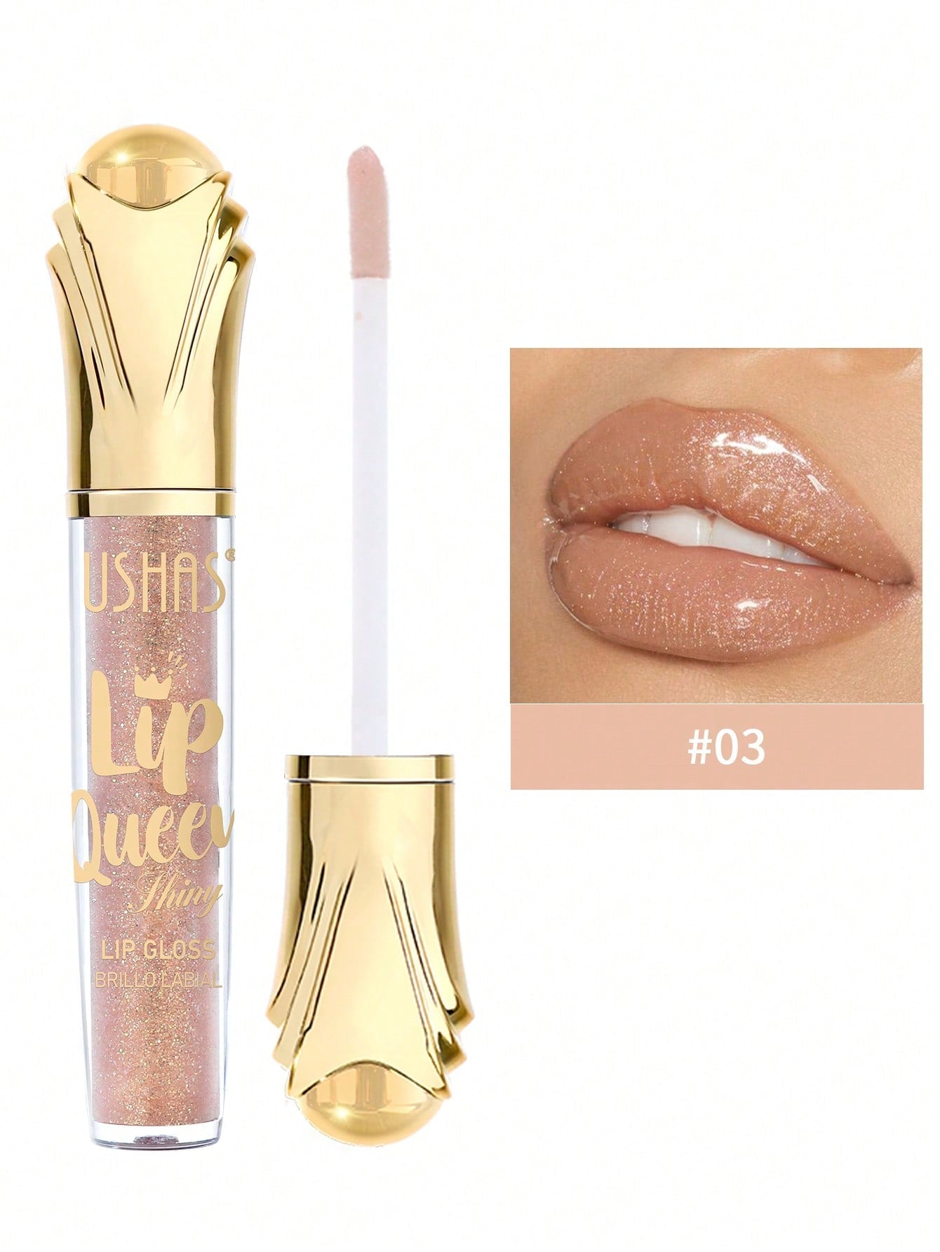 Ushas 6-Color Glitter Lipsticks