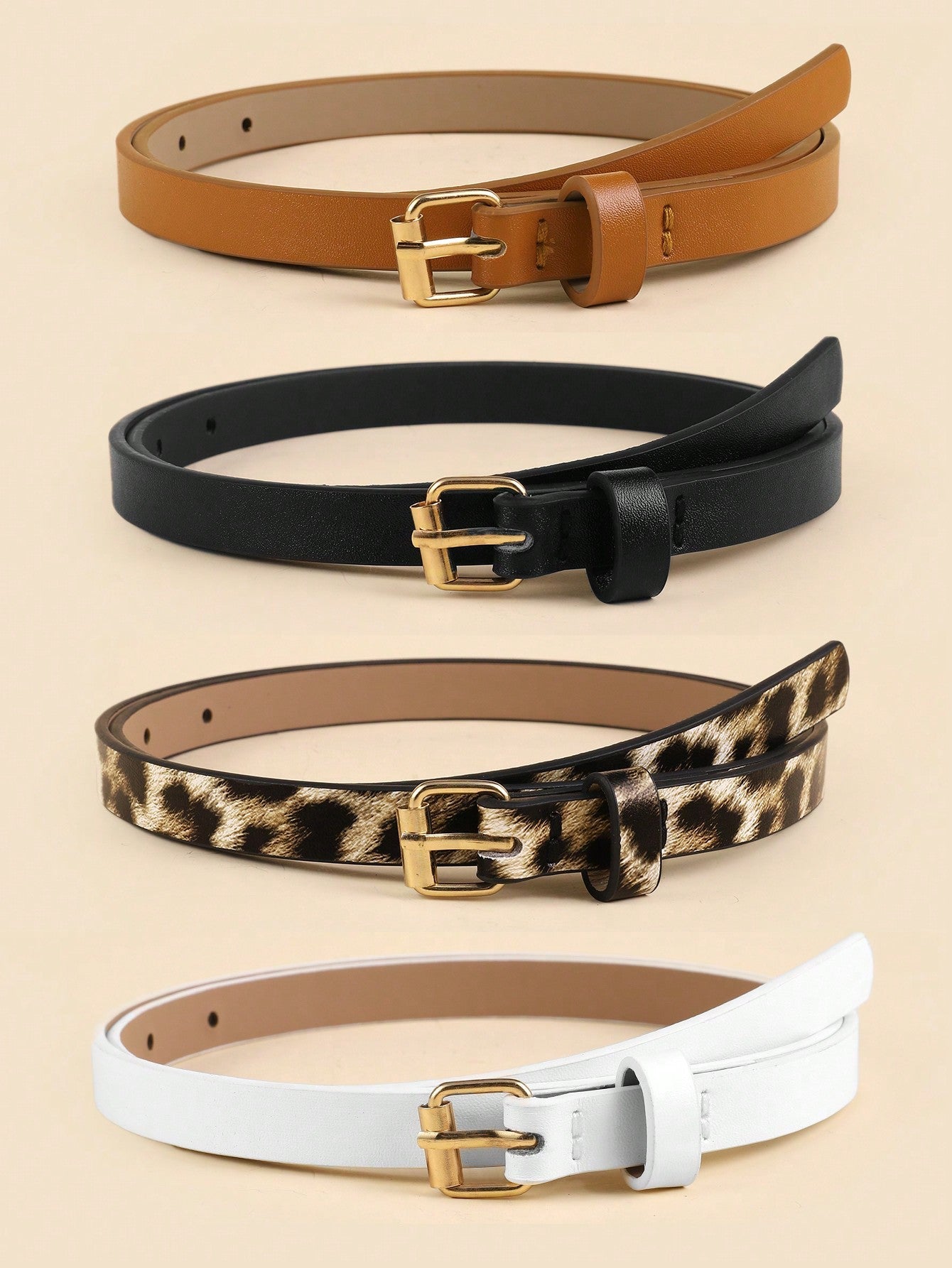 Women's Vintage Square Buckle Belts