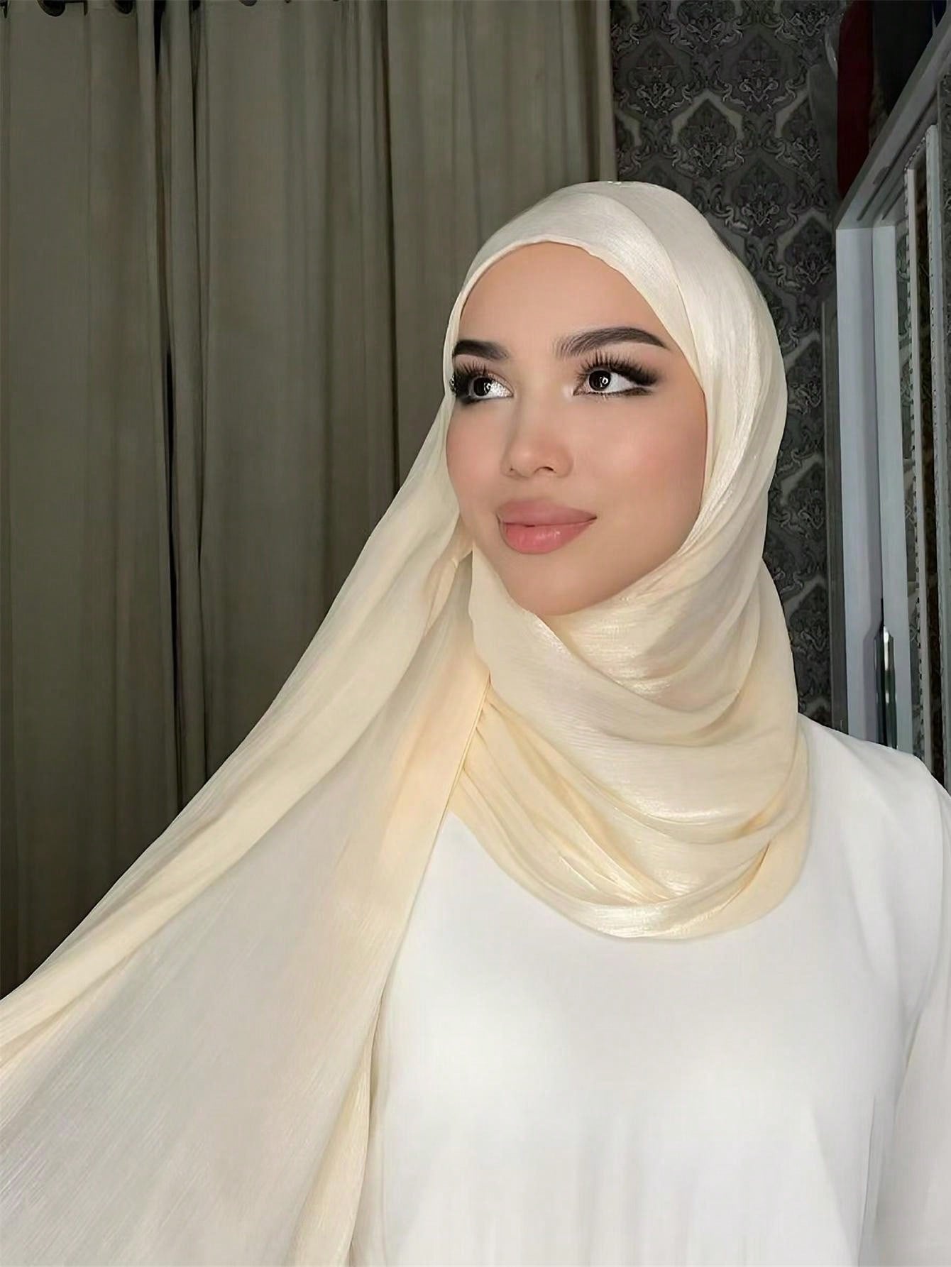 Basic Solid Color Silk Hijab