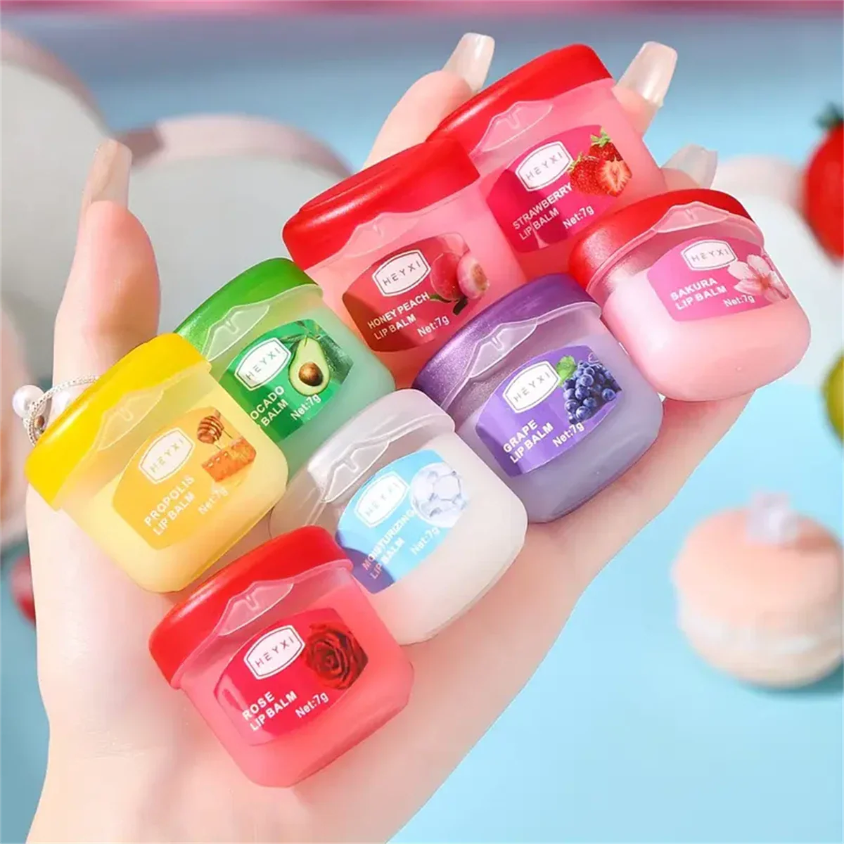 8pcs Hydrating Lip Balm Set