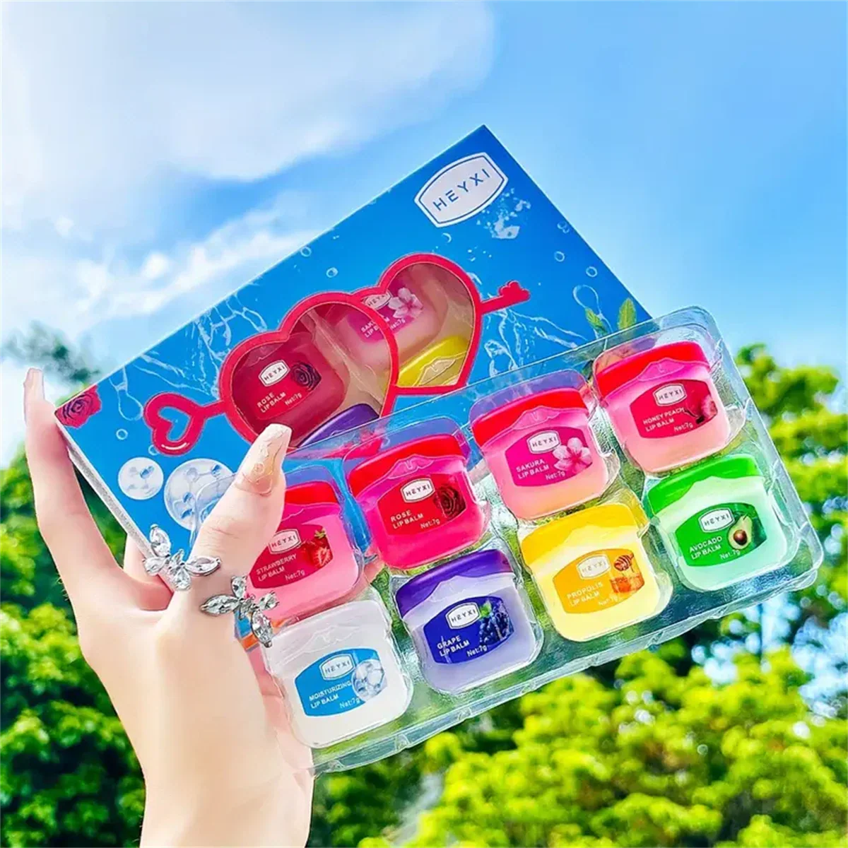 8pcs Hydrating Lip Balm Set