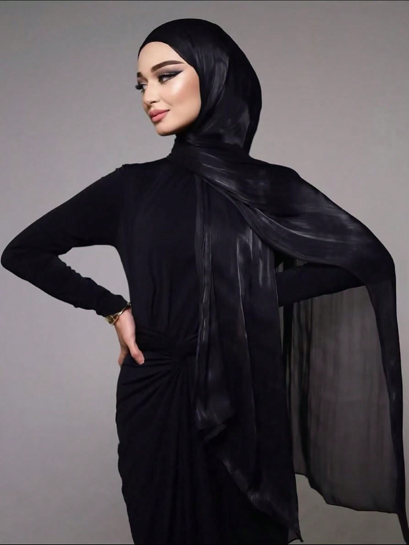 Basic Solid Color Silk Hijab