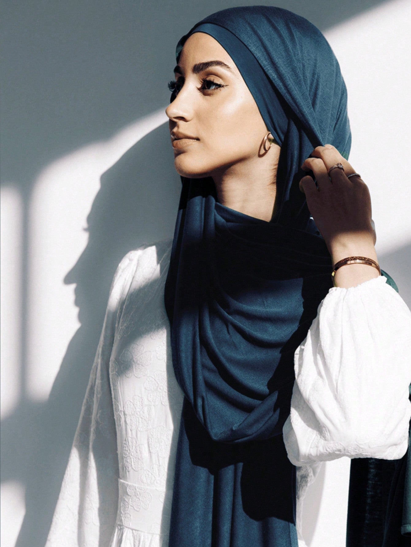 2PCS Jersey Hijab Undercap Set