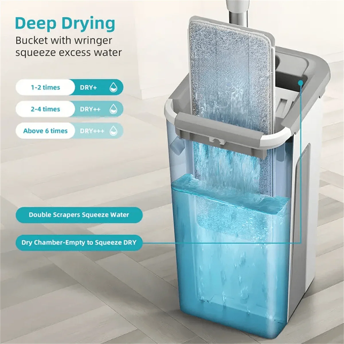Household Flat Mop Bucket Set