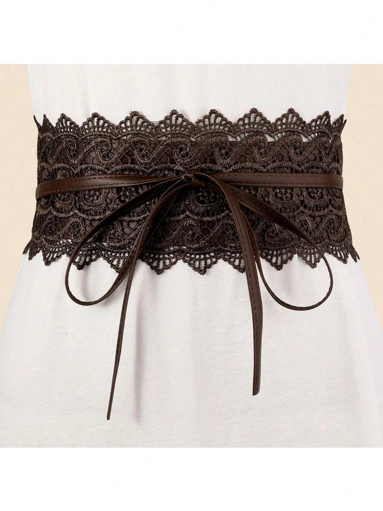 Women’s Lace Tie-Up Waist Belt