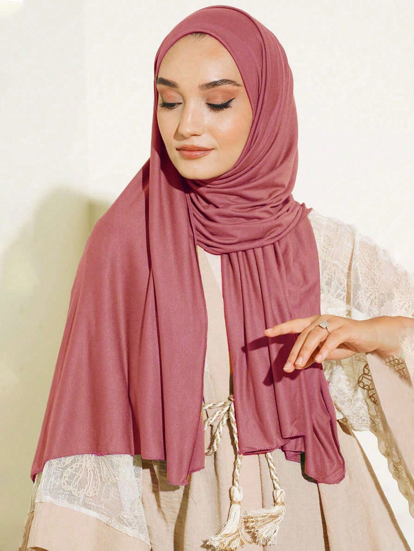 Large Elegant Women Hijab Scarf