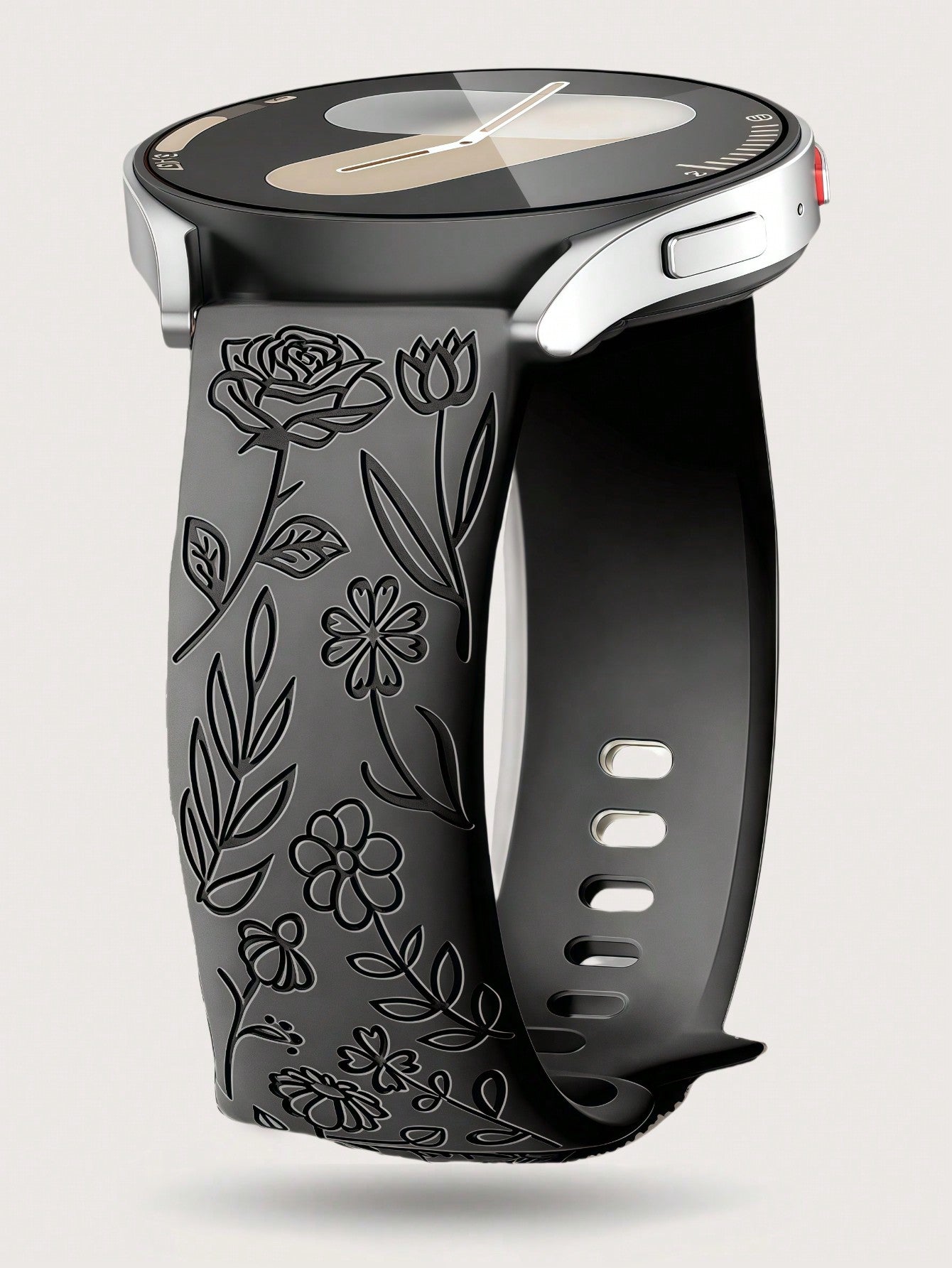 Floral Silicone Samsung Watch Band
