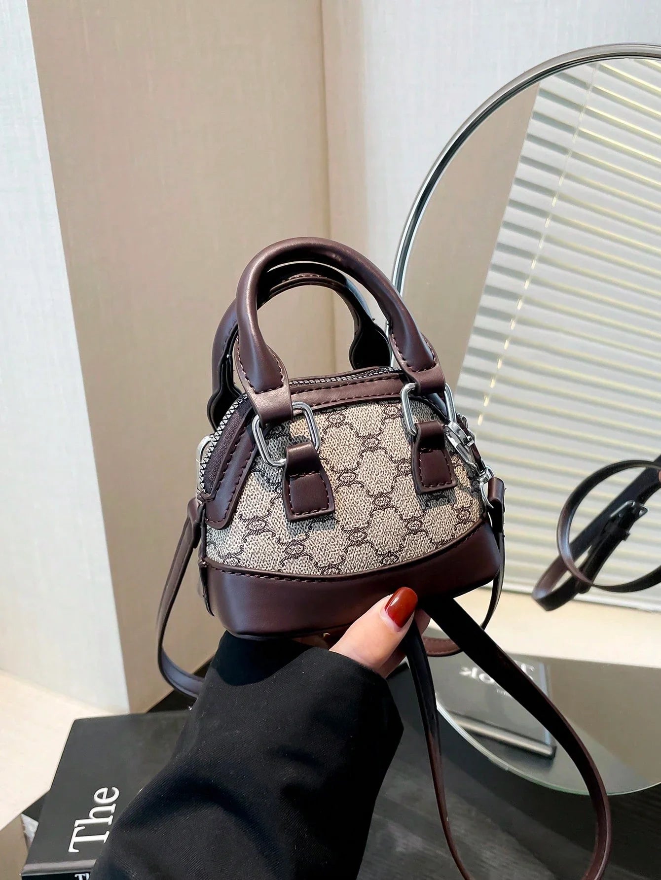 Mini Rhombus Colorblock Shoulder Bag