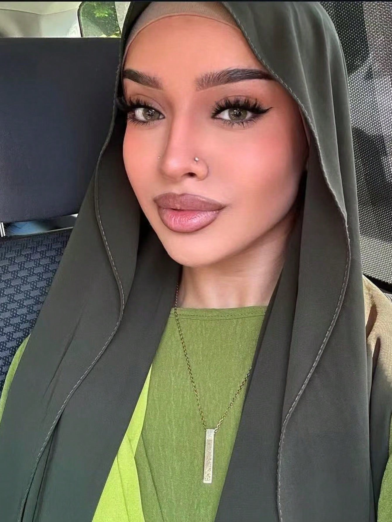 Plain Chiffon Pearl Hijab Scarf