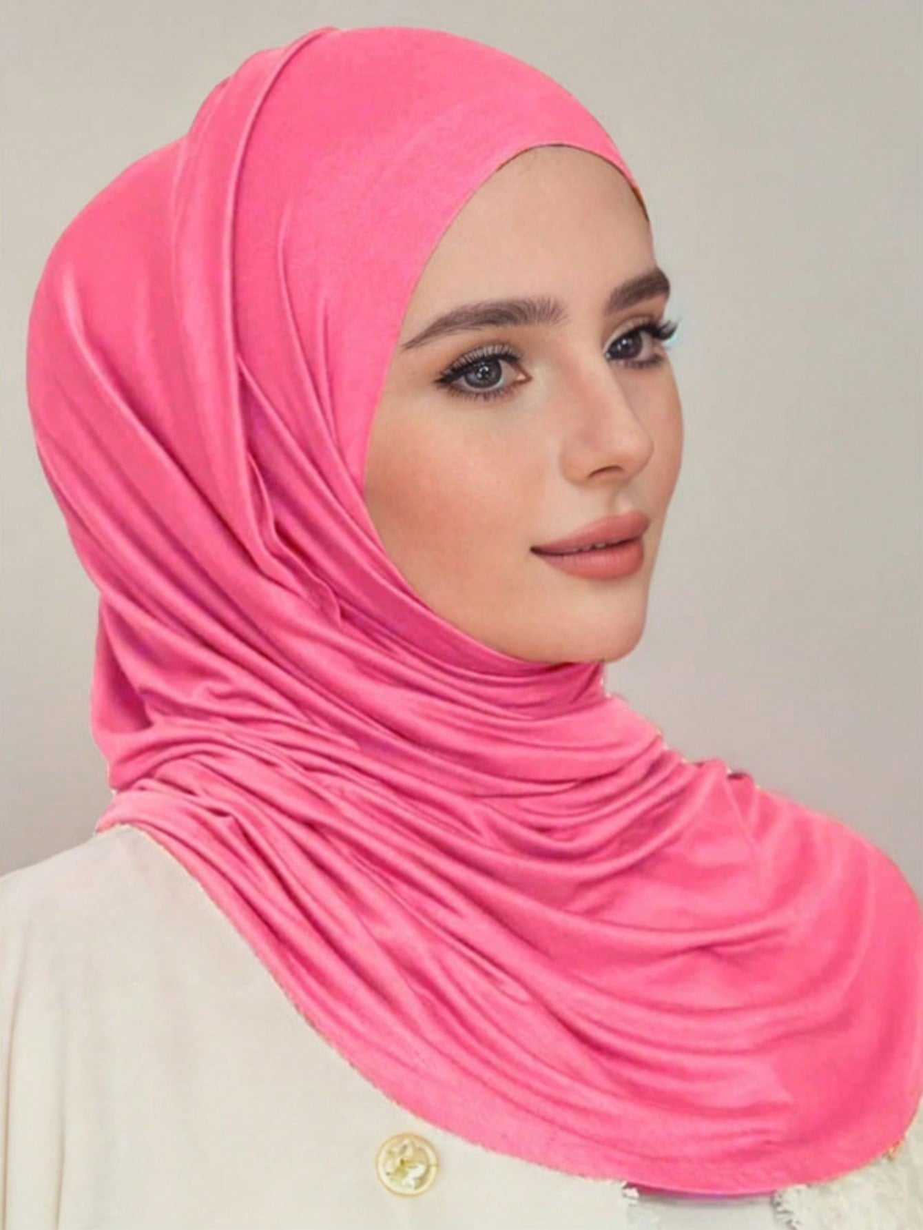 Plus Size Knitted Headscarf Shawl