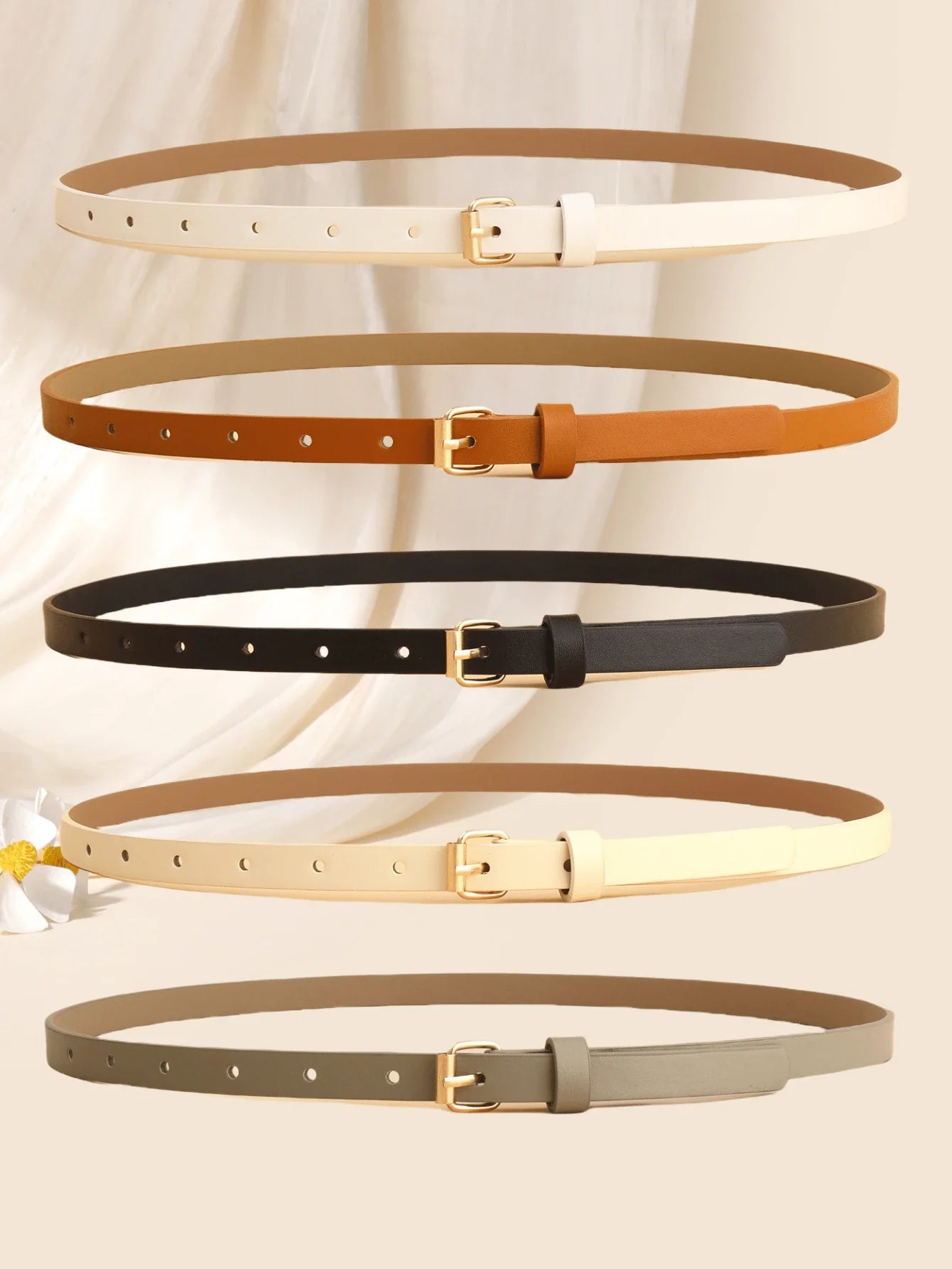 Women's Vintage Square Buckle Belts