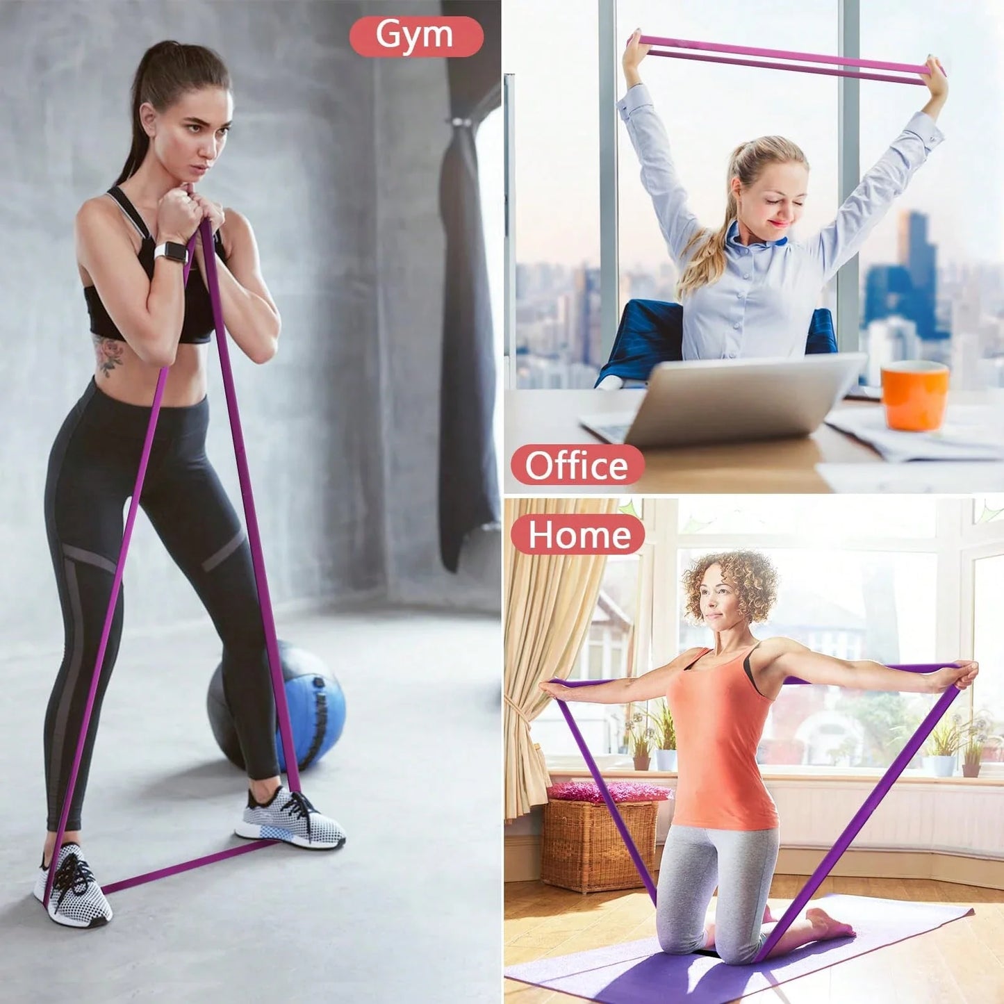 Yoga Stackable Resistance Loop Bands