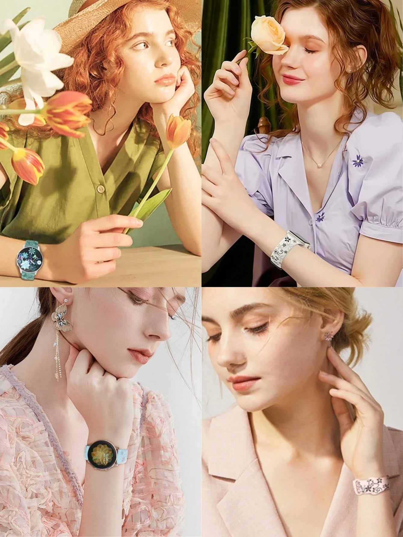 Floral Silicone Samsung Watch Band