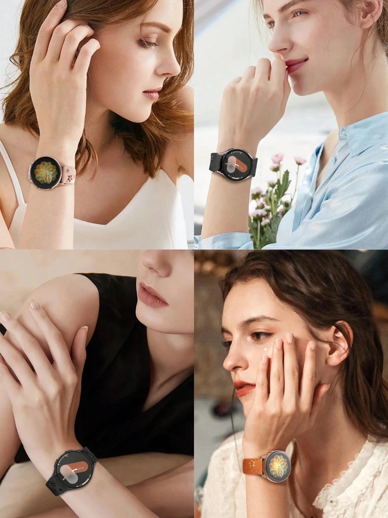 Floral Silicone Samsung Watch Band
