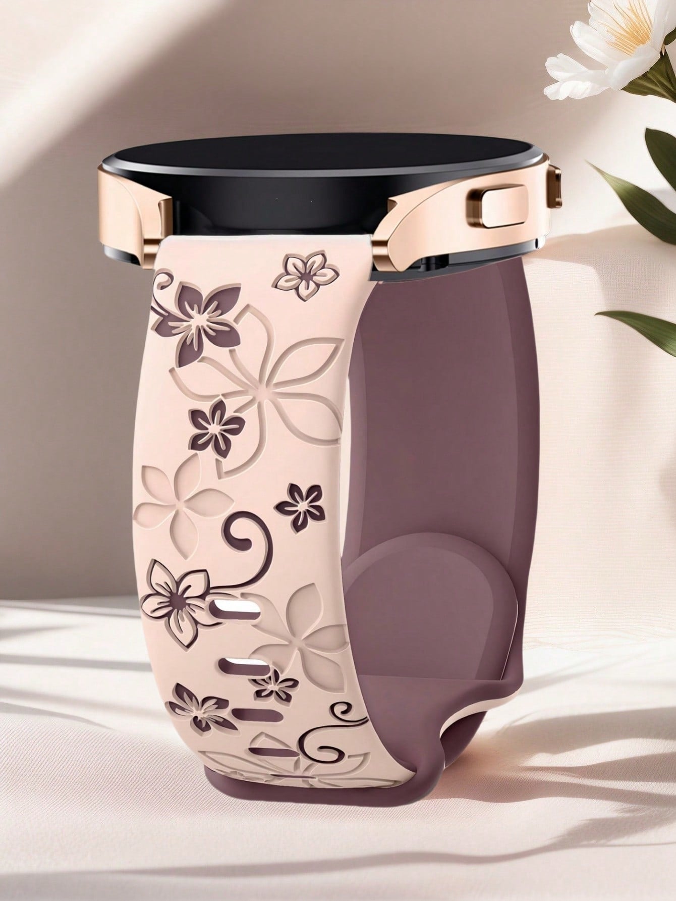 Floral Silicone Samsung Watch Band