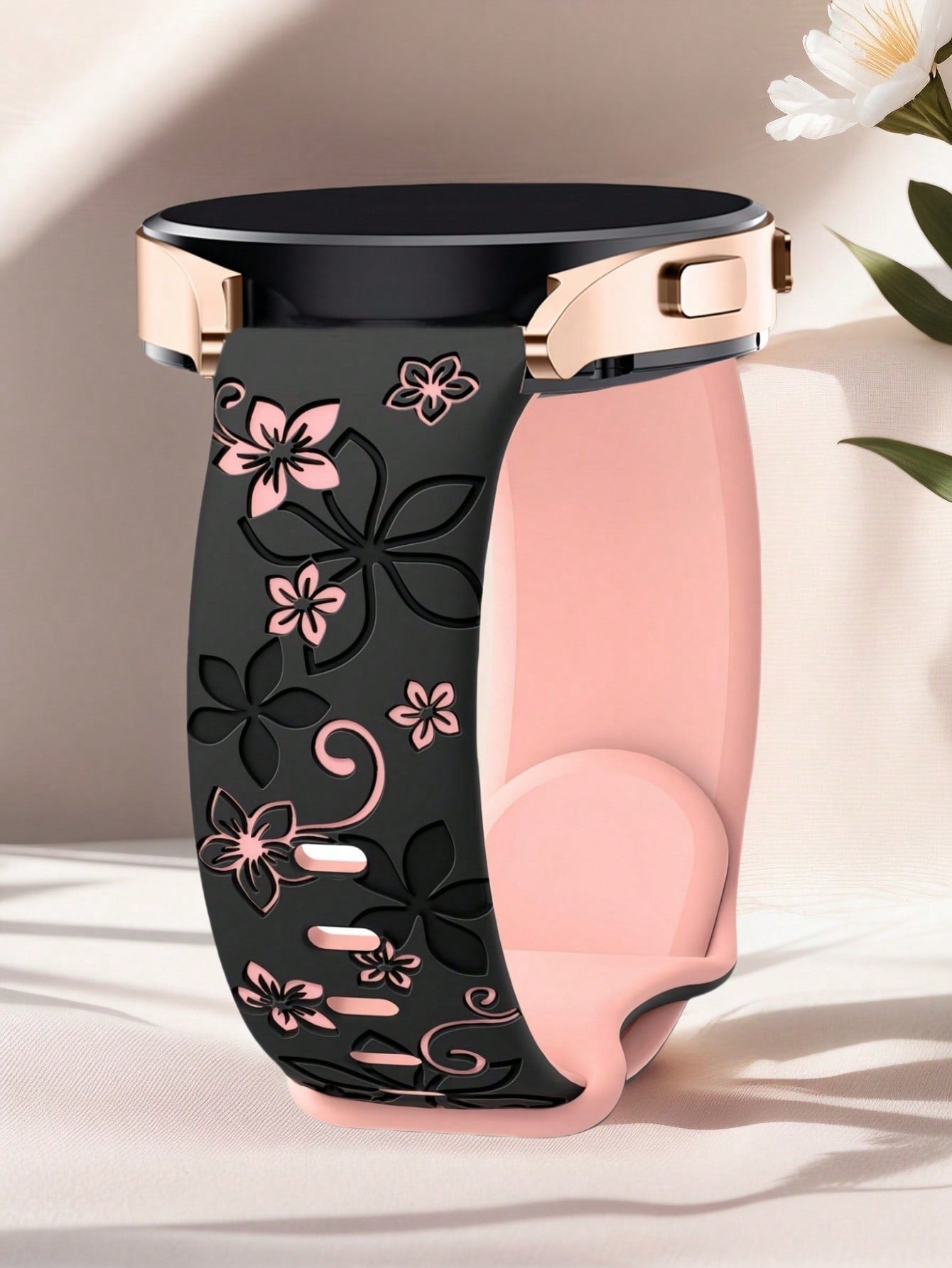 Floral Silicone Samsung Watch Band