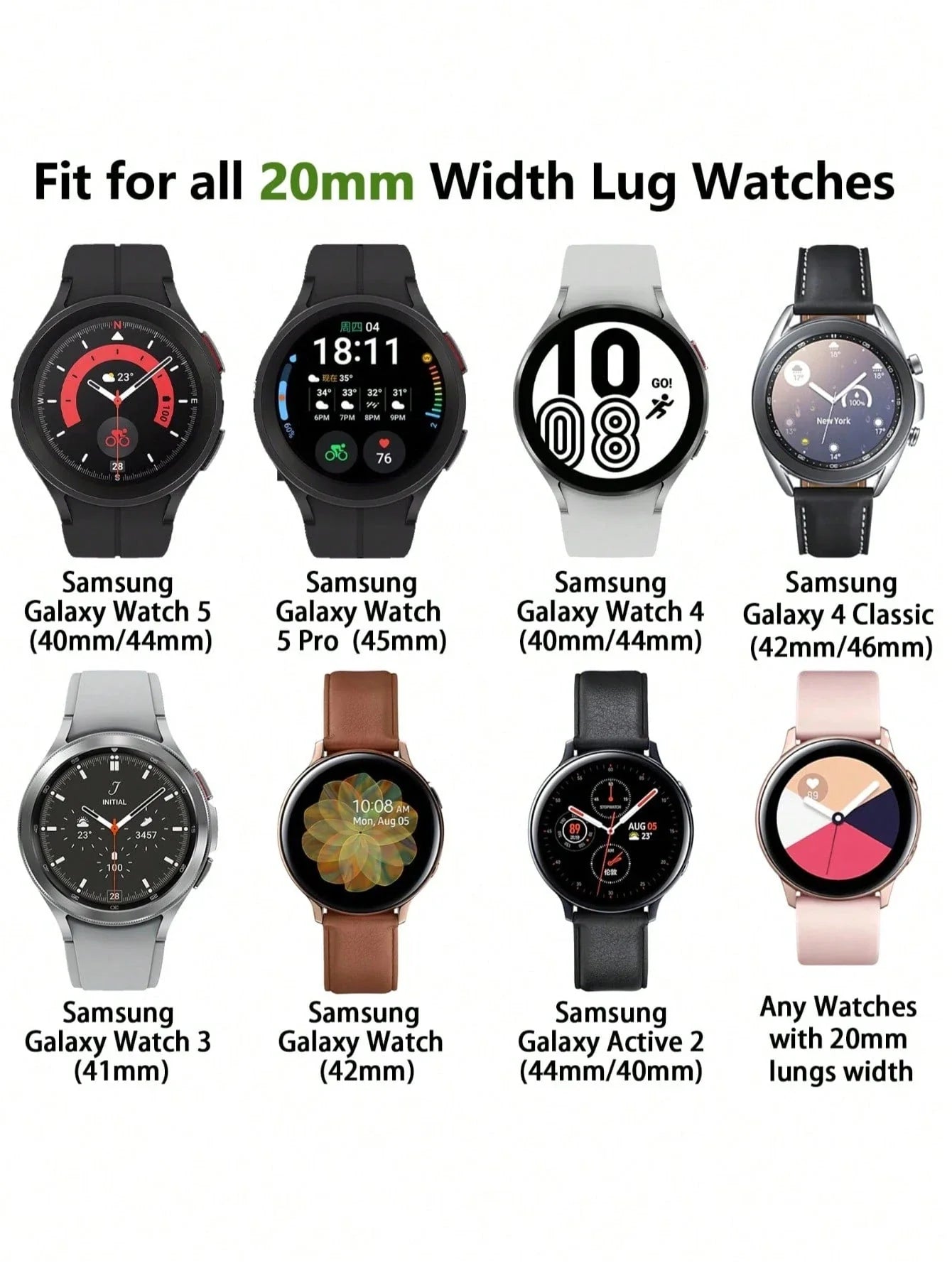Floral Silicone Galaxy Watch Band