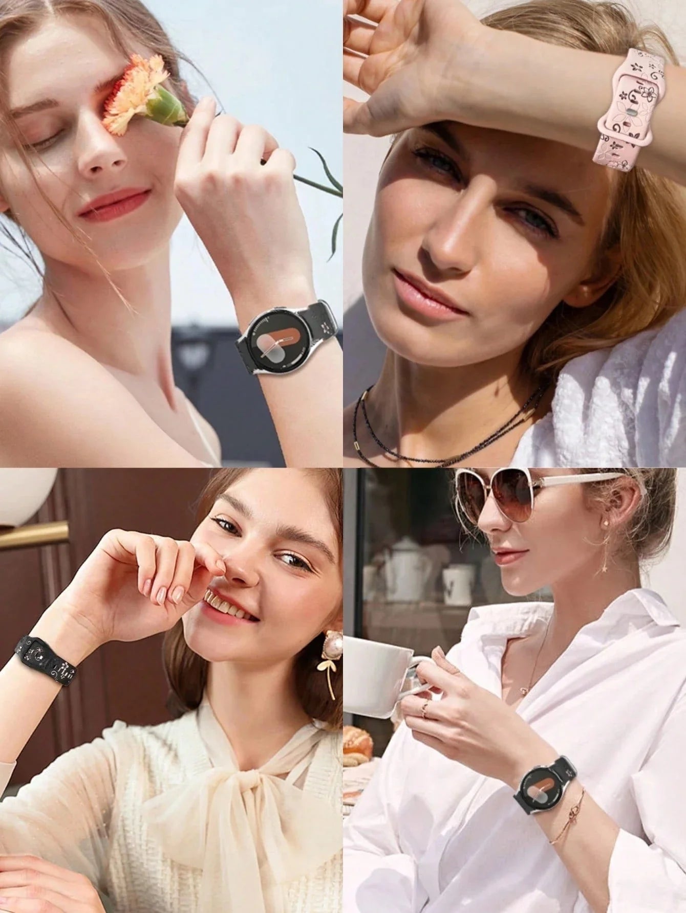 Floral Silicone Galaxy Watch Band