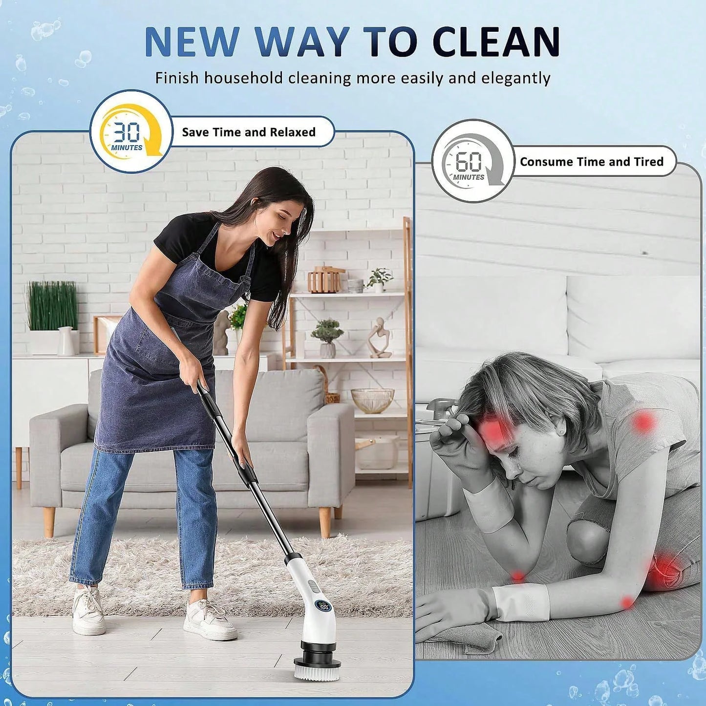 13-in-1 Electric Rotary Scrubber