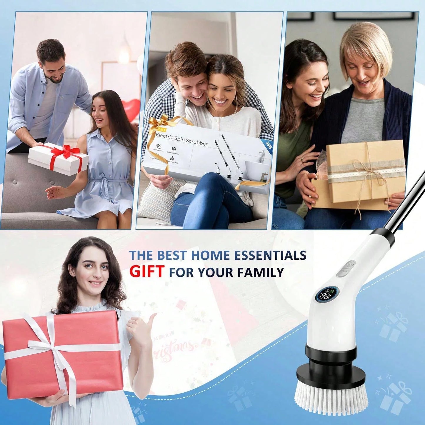 13-in-1 Electric Rotary Scrubber