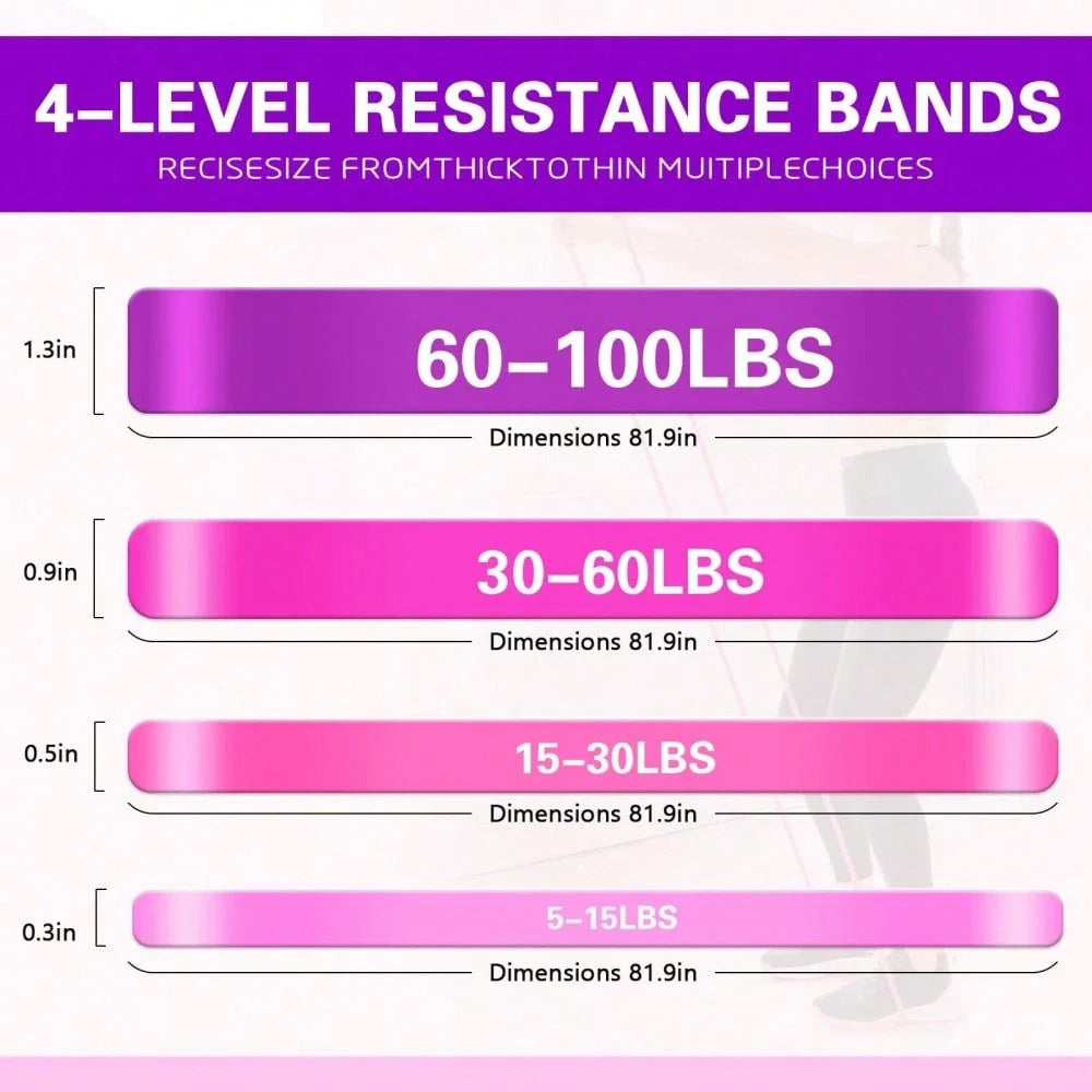 Fitness Resistance Bands Set