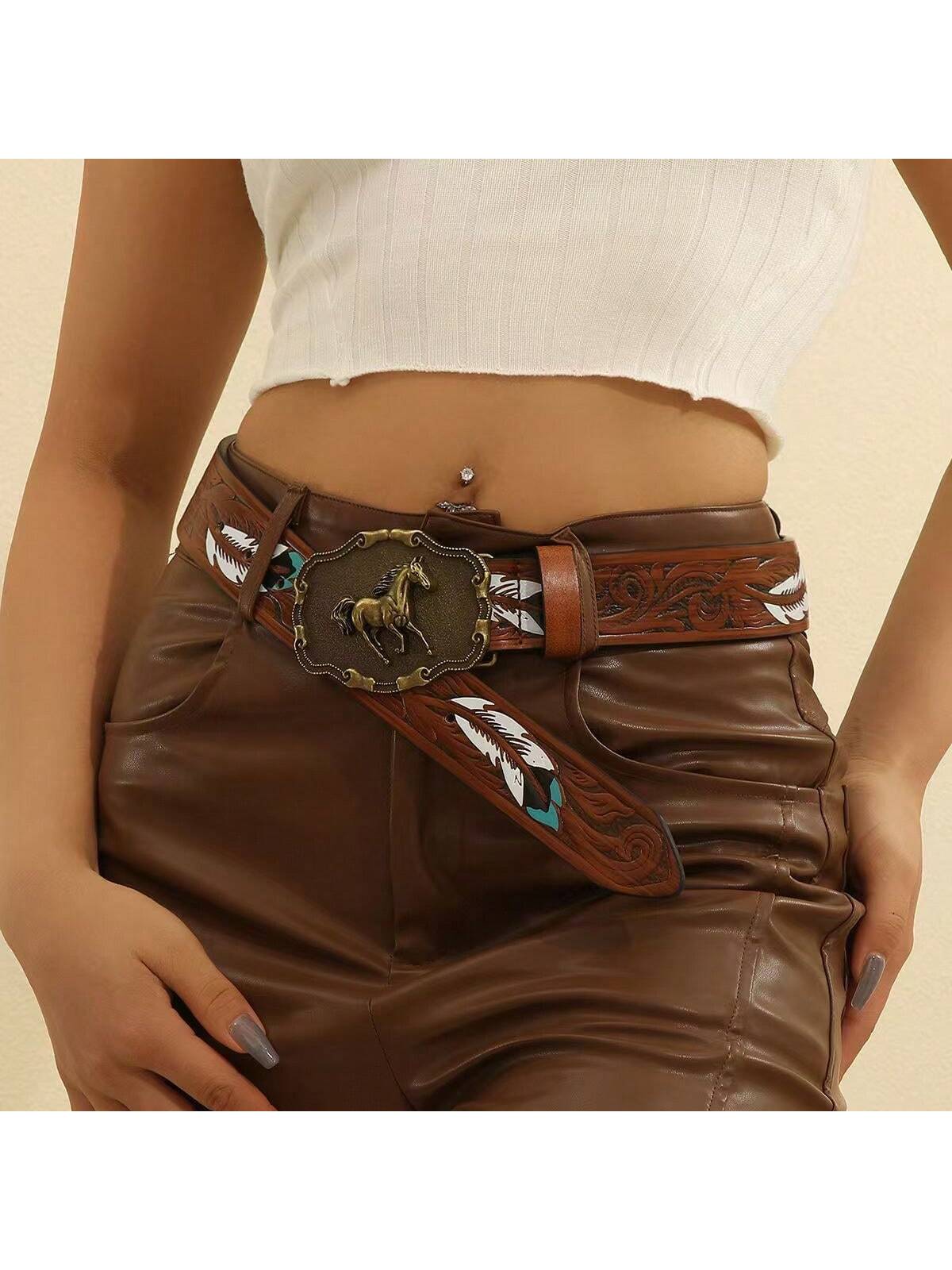 Western Vintage Boho Cowboy Belt