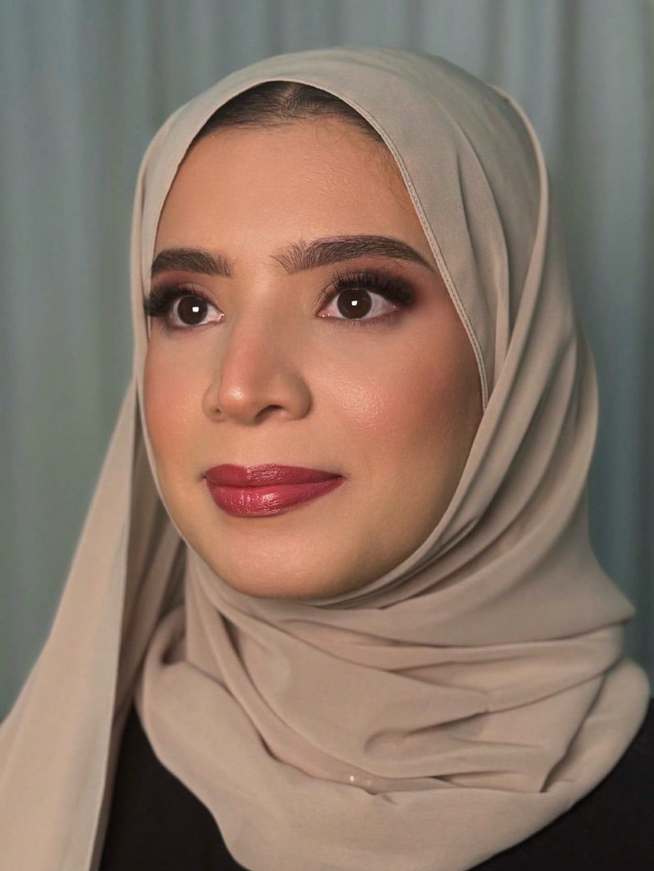 Faux Pearl Chiffon Hijab Scarf
