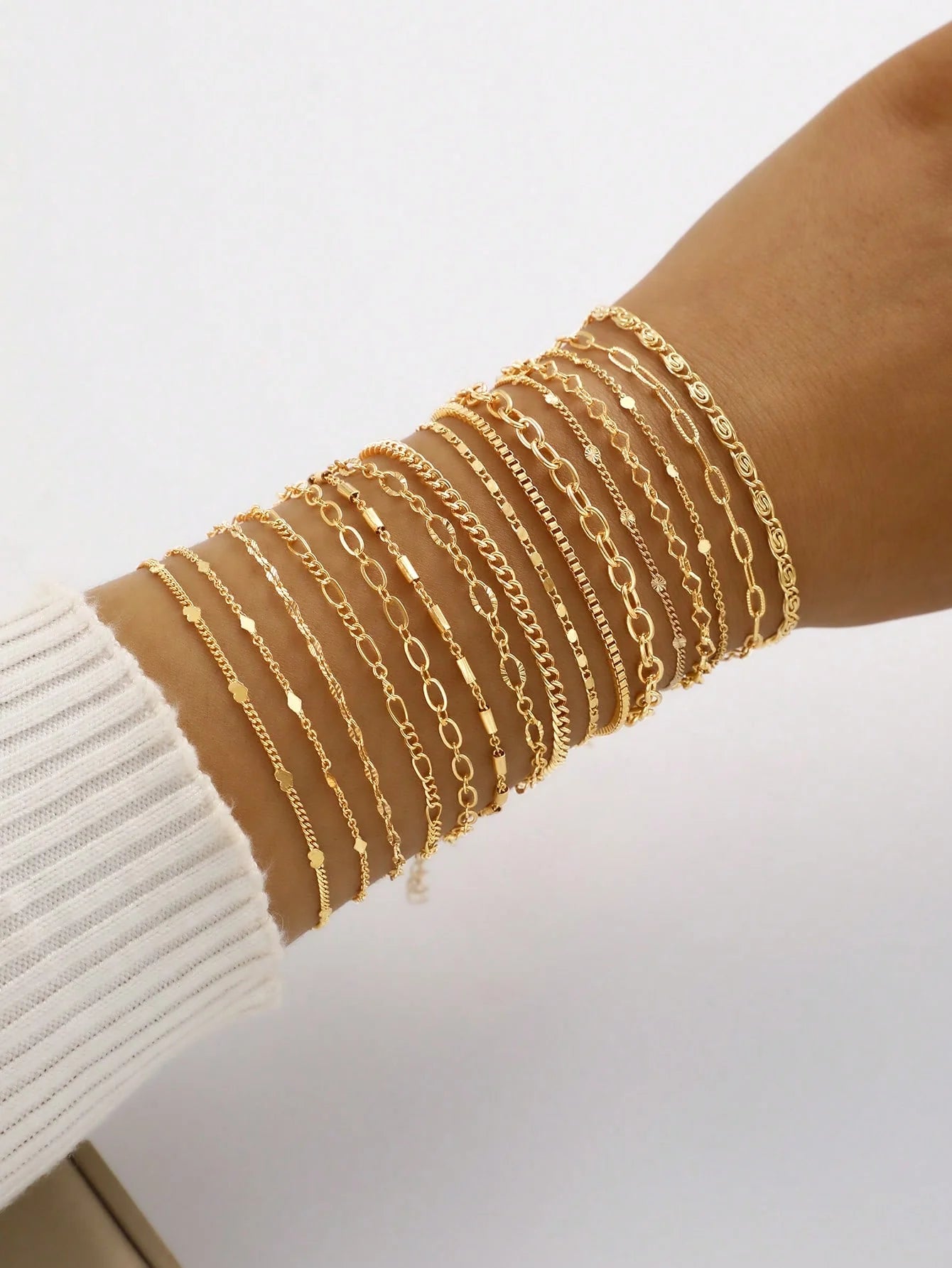 Women’s Layered Heart Bracelet Set