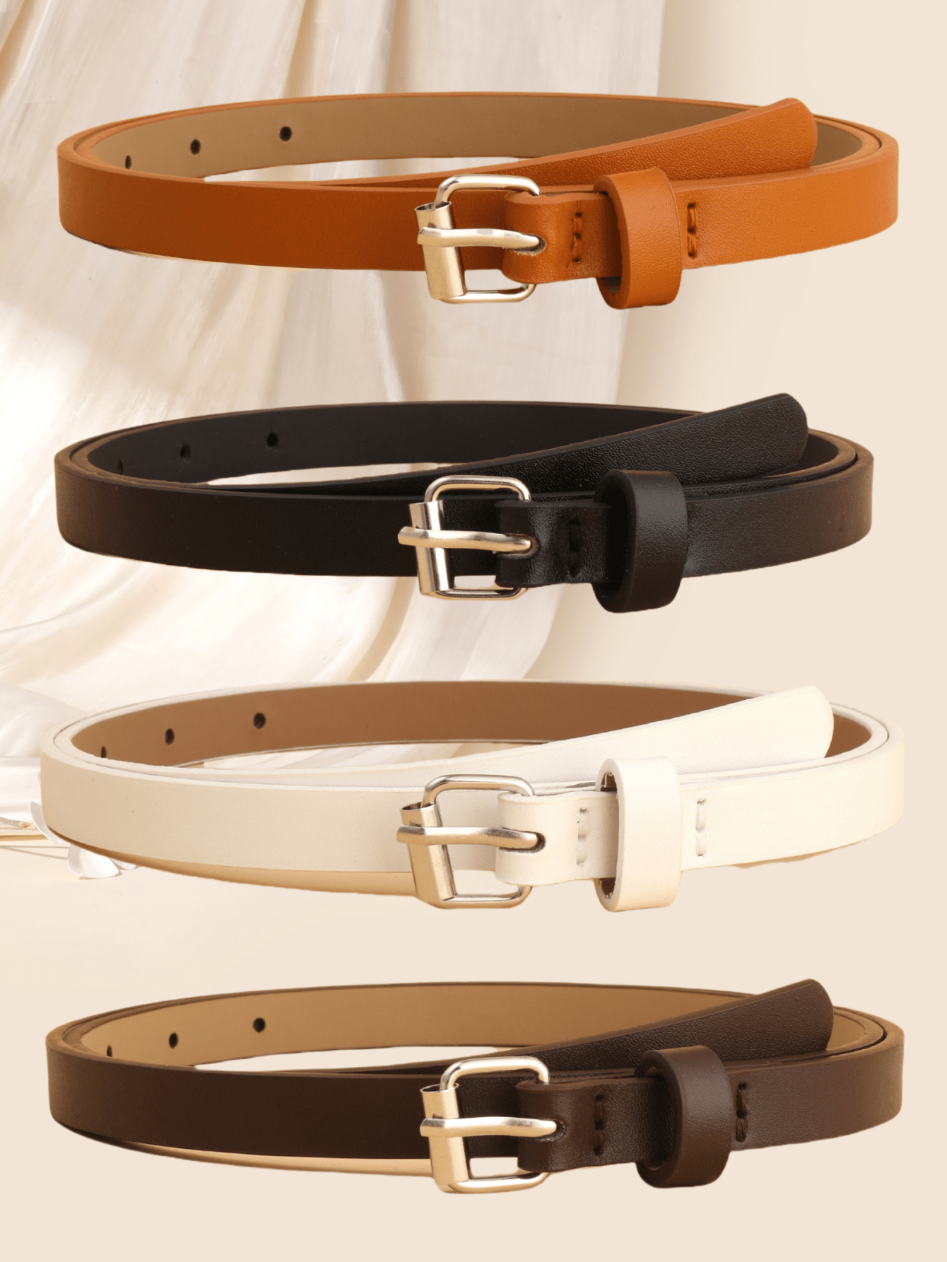Women's Vintage Square Buckle Belts