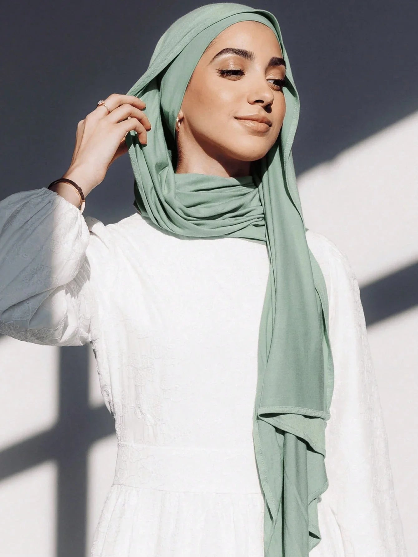 2PCS Jersey Hijab Undercap Set