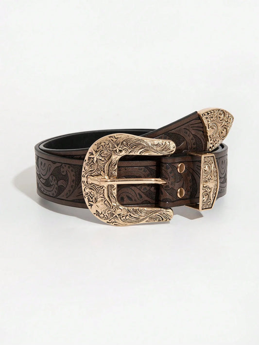Vintage Western Bull & Dragon Belt