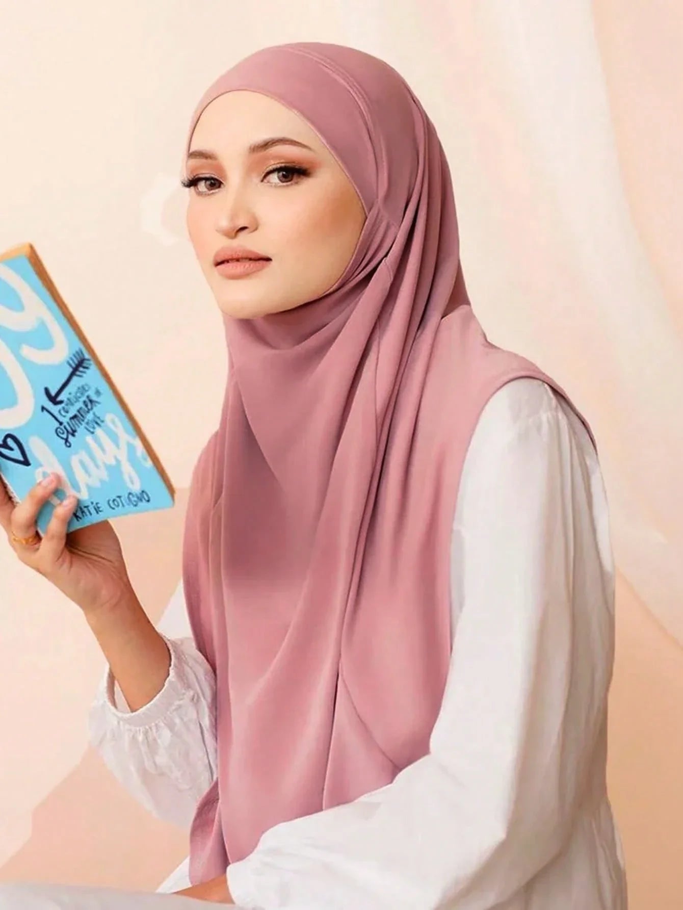 L Size Viscose Instant Hijab