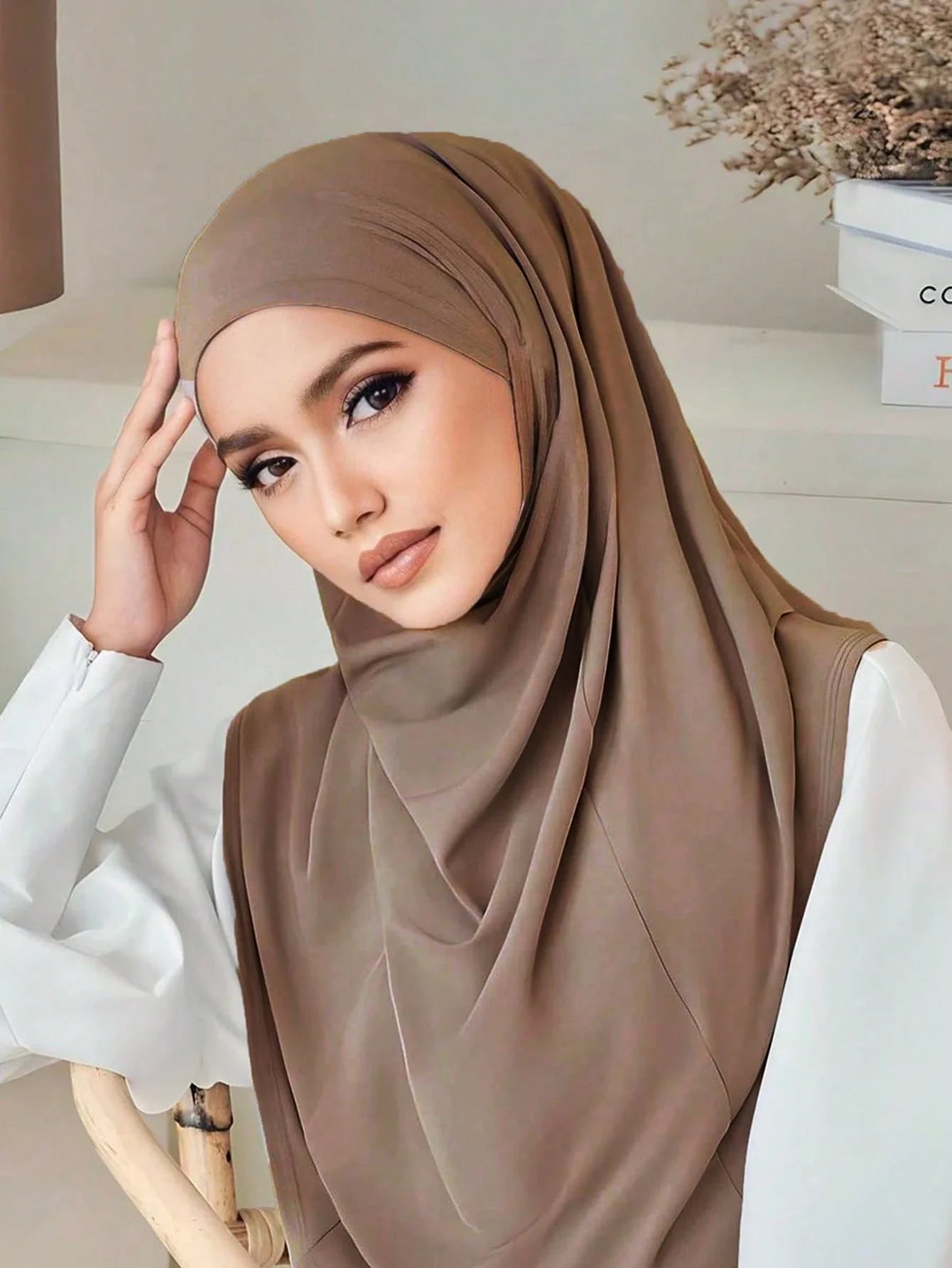 L Size Viscose Instant Hijab