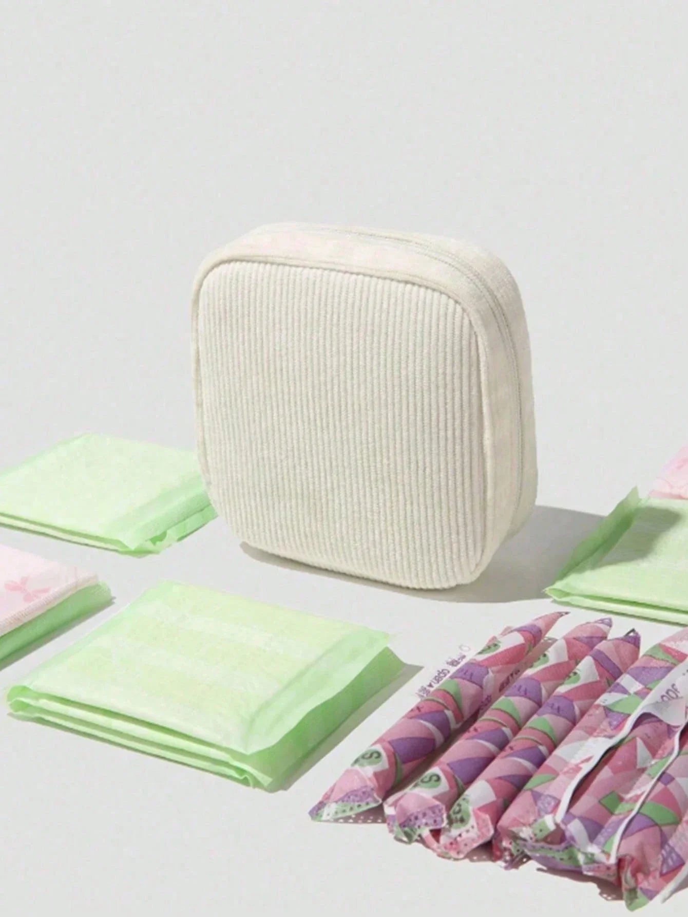 Pink Sanitary Napkin Storage Bag