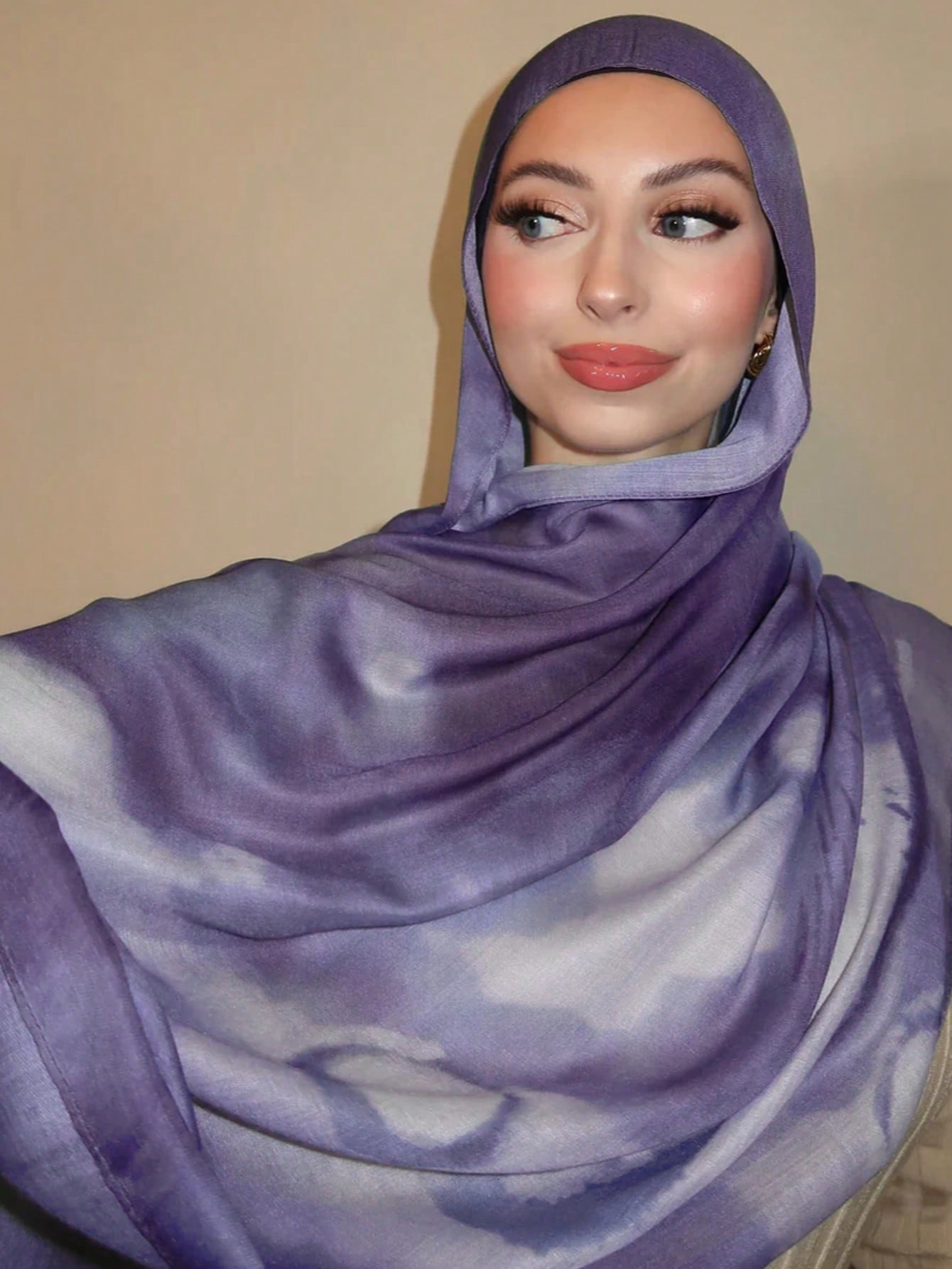 Bohemian Watercolor Print Headscarf