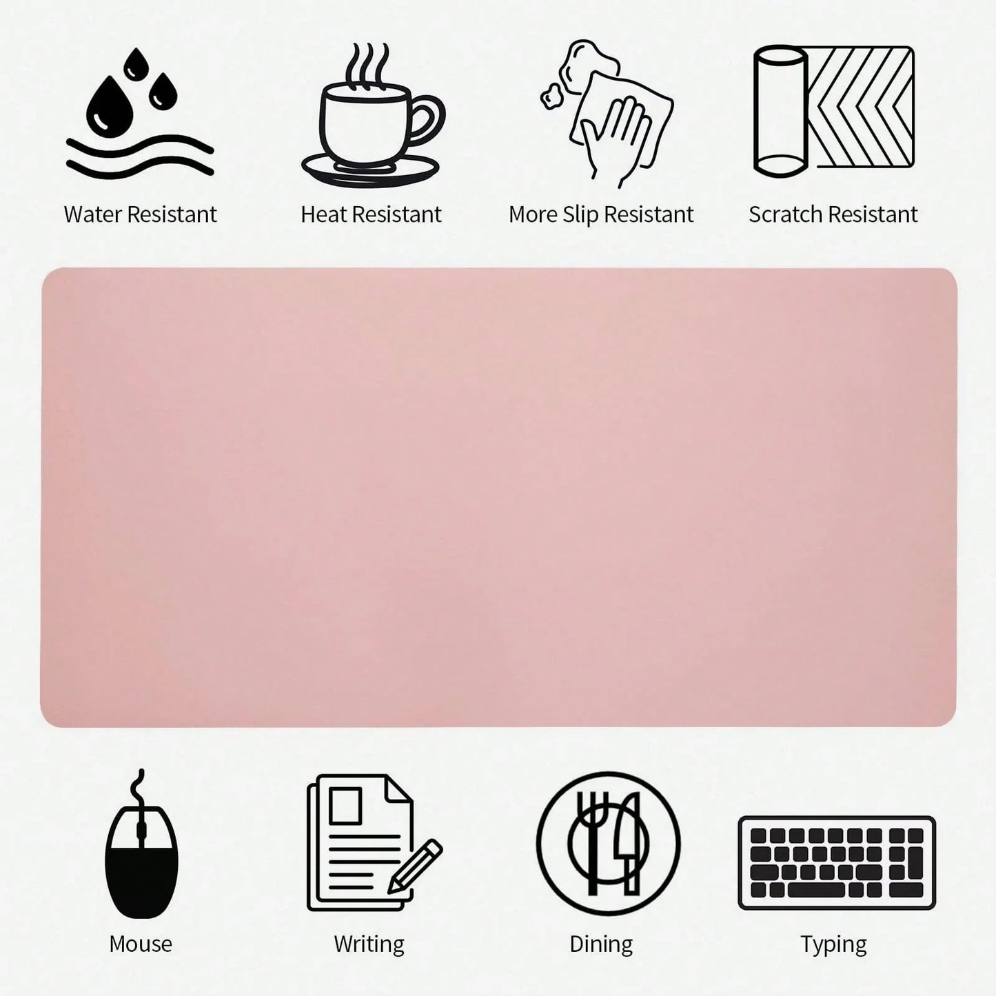 Super Large Pink Desk Pad