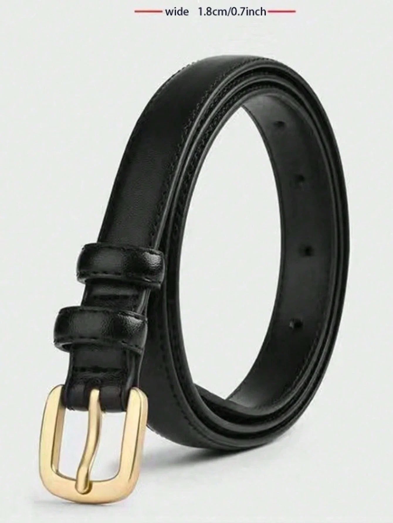 Women's Thin Needle Buckle Belts
