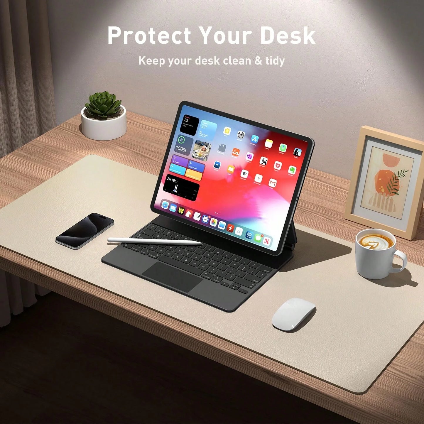 Super Large Pink Desk Pad