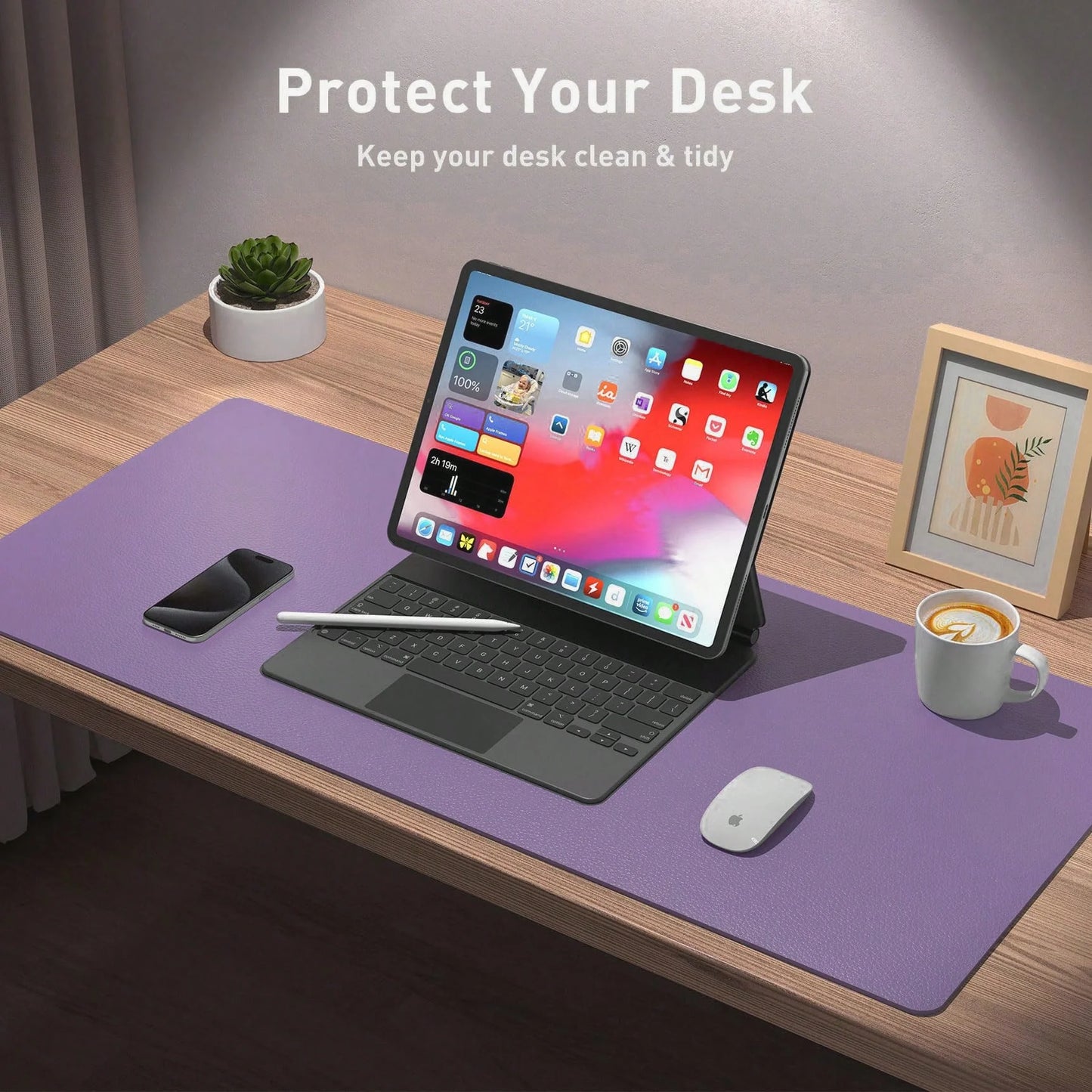 Super Large Pink Desk Pad
